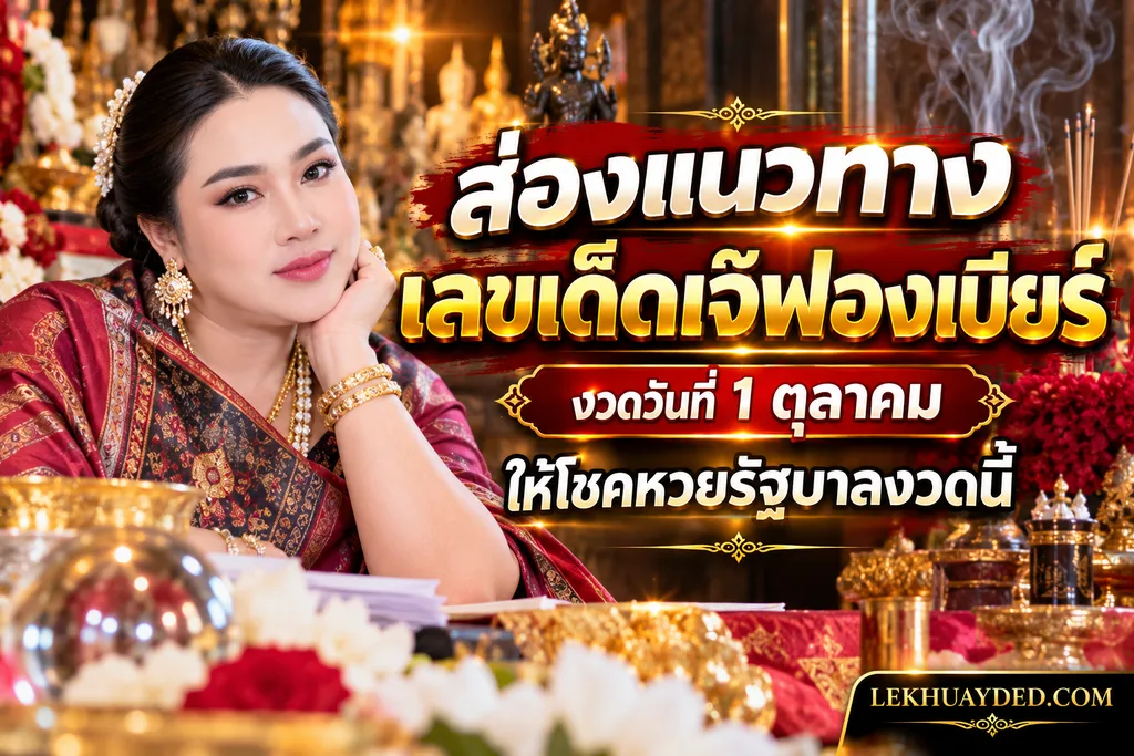 เลขเด็ดเจ๊ฟองเบียร์ งวดวันที่ 1 ตุลาคม