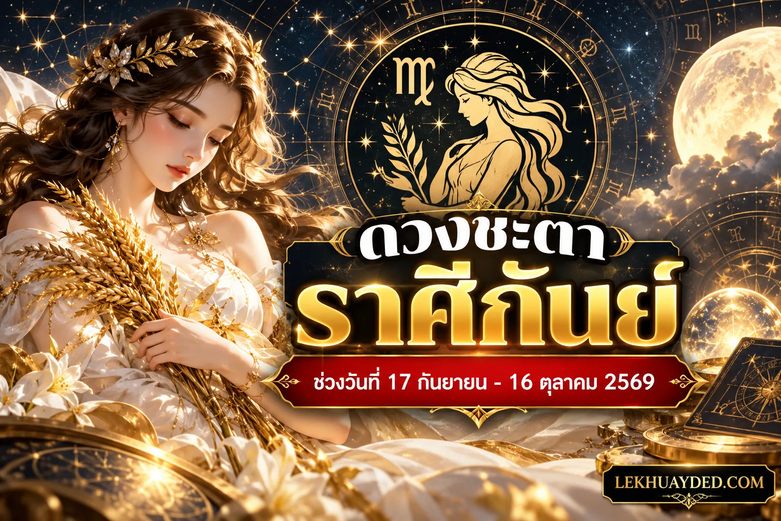ดูดวงราศีกันย์ ช่วงวันที่ 17 กันยายน - 16 ตุลาคม 2569