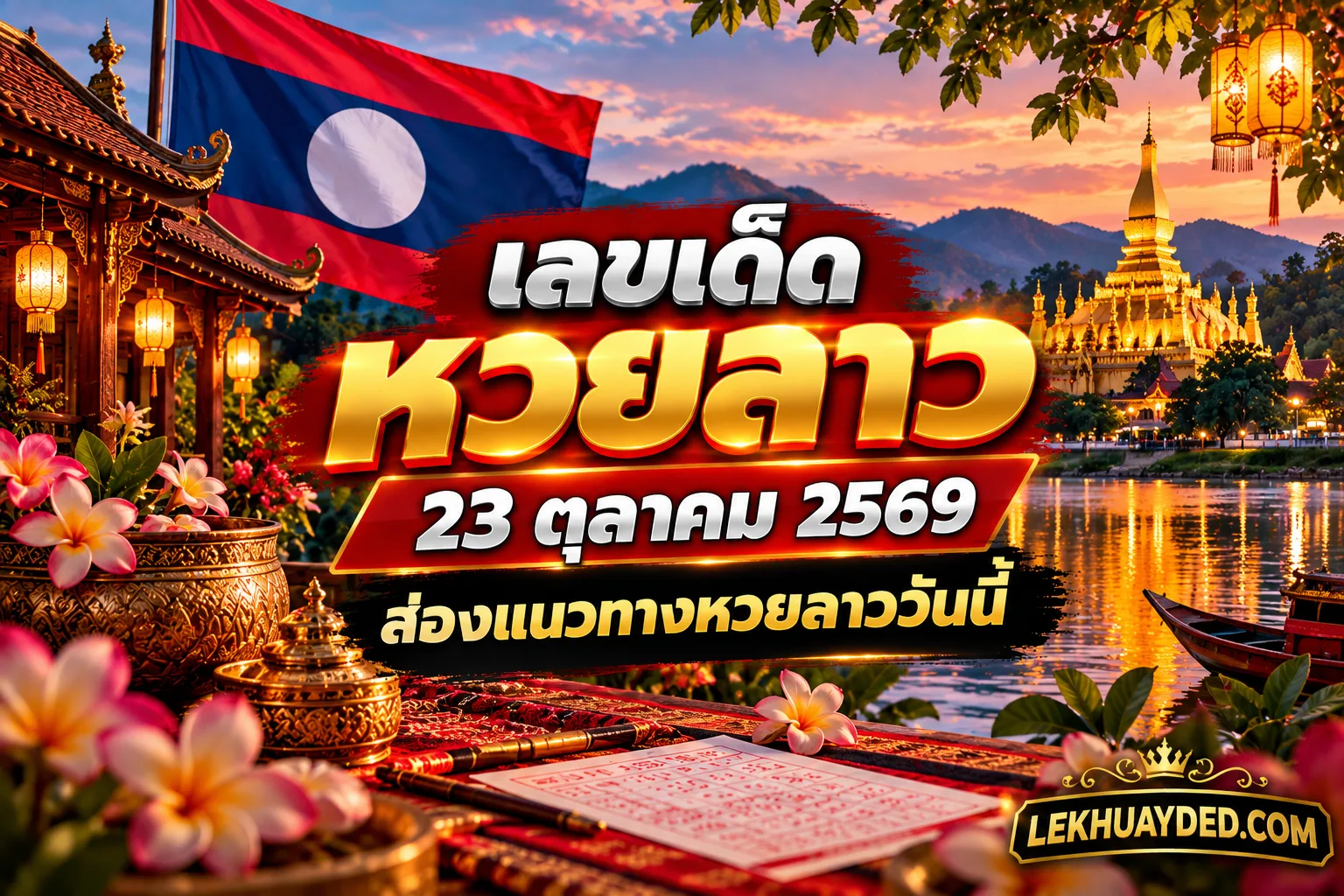 Read more about the article เลขเด็ดหวยลาว 23 ตุลาคม 2569 ส่องแนวทางหวยลาววันนี้