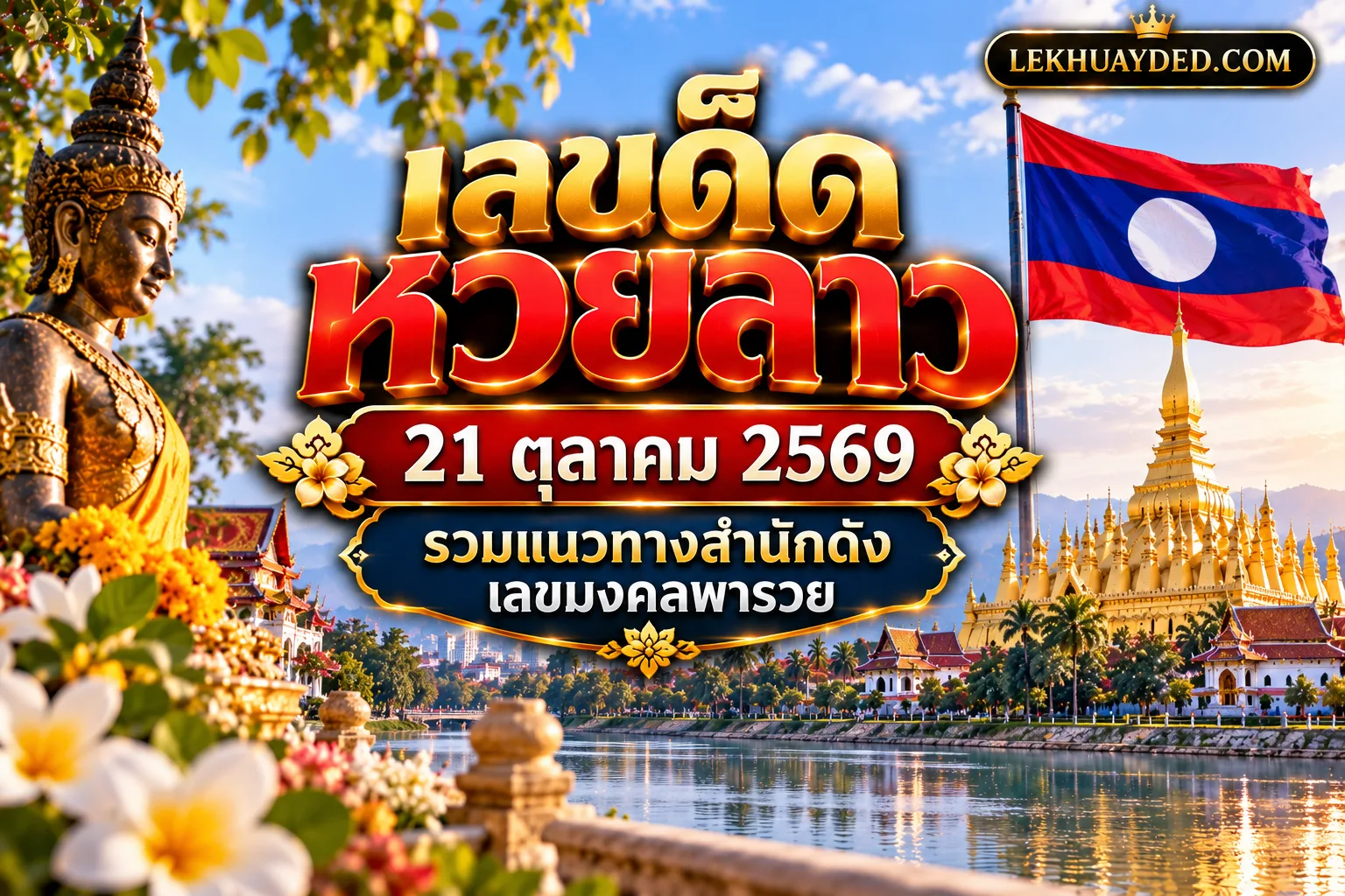 Read more about the article เลขเด็ดหวยลาว 21 ตุลาคม 2569  รวมแนวทางสำนักดัง เลขมงคลพารวย