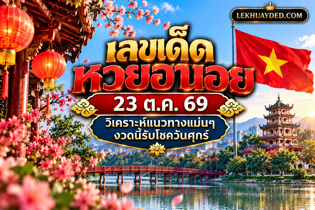 เลขเด็ดหวยฮานอย 23 ตุลาคม 2569 วิเคราะห์แนวทางแม่นๆงวดนี้