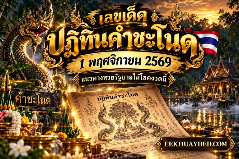 Read more about the article เลขเด็ดปฏิทินคำชะโนด  1 พฤศจิกายน 2569 แนวทางหวยรัฐบาลให้โชคงวดนี้