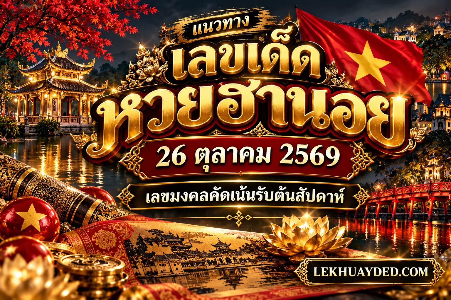Read more about the article เลขเด็ดหวยฮานอย 26 ตุลาคม 2569 แนวทางพารวยงวดนี้